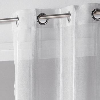 DOUCEUR d'Interieur 140 x 260 cm color Sable Fils cheniiie Louane anillos, Blanc blanco