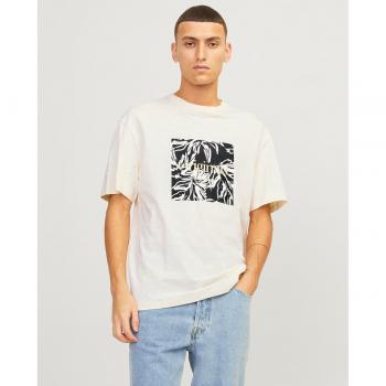 Camiseta Hombre Jack & Jones Modelo Lafayette Manga Corta Color Amarillo Claro