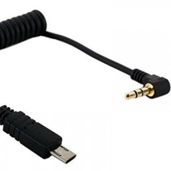 Cactus SC-S2 - Cable Disparador Sony A6000, Negro