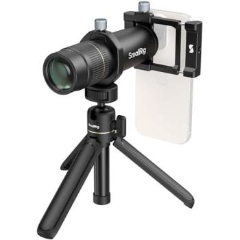 SmallRig 4737 Universal 8x Telephoto Lens for Mobile Phones with T-Mount and Tripod Clamp