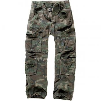 Brandit Pure Vintage Woodland Cargo Trousers for Men - Sizes S to 4XL