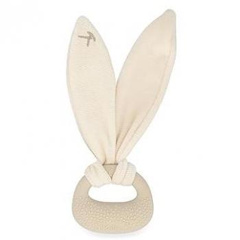 Mordedor Conejito Beige Kaloo - Anillo Mordedor Bebé Color Crema - Sin PVC Ni BPA - Textura Doble - Accesorio Bebé Desde el Nacimiento