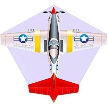 Elliot X de cometas Mini Mylar cometas einleiner de dragón - Avión P51, RTF, 10 cm x 10 cm, Gris/Plata