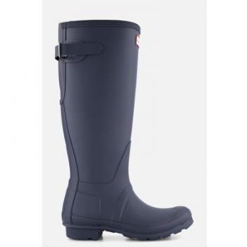 Hunter Women's Original Tall Back Adjustable Wellingtons - Navy - Size: 6