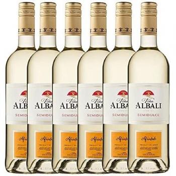 Viña Albali Viña Albali Blanco Semidulce - 6 Paquetes de 750 ml - Total: 4500 ml
