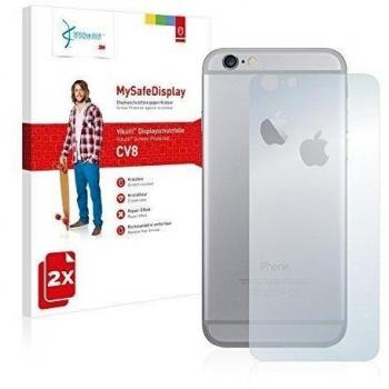2x Vikuiti MySafeDisplay protector de pantalla CV8 de 3M para Apple iPhone 6 Trasero