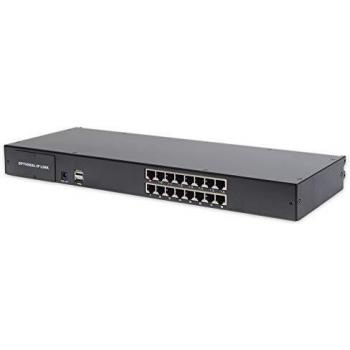 Interruptor KVM Modular Digitus DS-72217, 16 Puertos Cat.5, Montaje en Rack, VGA y USB