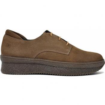 Blucher Confort en Serraje Color Caqui