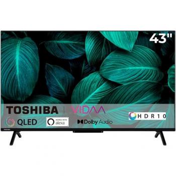 Toshiba Televisor QLED 43 (109,2 cm) 4K Ultra HD Smart TV Wi-Fi Negro 250 cd/m²