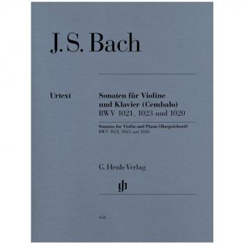 Johann Sebastian Bach: Three Sonatas for Violin and Piano