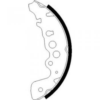 Juego de zapatas de freno HELLA 8DB 355 001-921 para SUZUKI Grand Vitara 1 SUV, incluye garnitura y sin levante del freno a mano