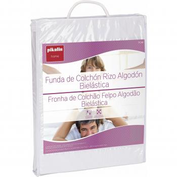 Pikolin Home Funda de Colchón Algodón de Rizo, Protector, Transpirable, Elástica, Varias Medidas