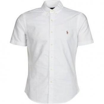 Polo Ralph Lauren Men's Slim Fit Lightweight Short Sleeve Shirt - White - Size X-Large