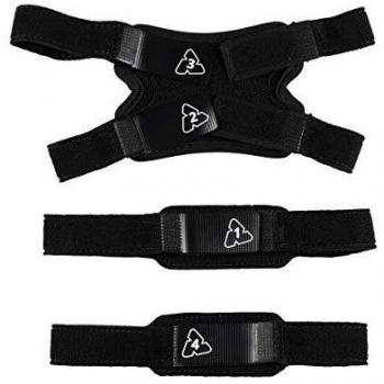 Leatt C-Frame - Juego de Correas de Repuesto para Rodillera Unisex – Adulto, Negro, Talla única