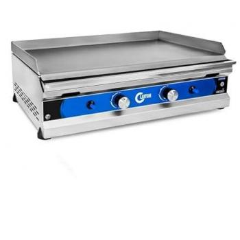 Cleiton® - Plancha de Acero Industrial a Gas 100 cm | Plancha Industrial para Hostelería de Calentamiento Rápido | Dimensiones 980x430x240 mm | Antiadherente libre de PFOA