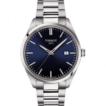Tissot PR100 Reloj de Hombre - Acero Inoxidable, Diámetro 40mm, Movimiento Suizo, Resistencia al Agua hasta 100 metros, Esfera Blanca con Índices en Relieve, Cristal de