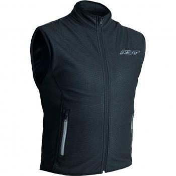 RST Chaleco Térmico Wind Block Negro - Chaleco funcional, color negro, talla M, diseño a prueba de viento