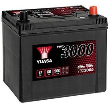 Batería Yuasa SMF 12V 60Ah 500A P+ para coche