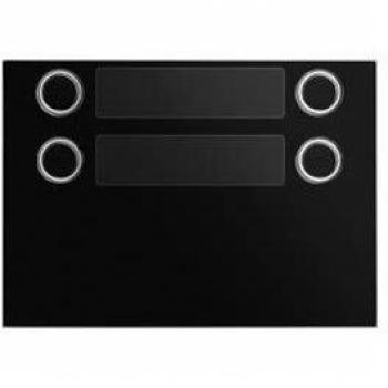 Frontalino Urmet Alpha Negro con 4 Teclas en 2 Filas - Modelo 1168/24