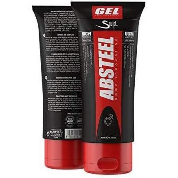 Absteel Crema Reductora Hombre - Crema para el Abdomen - Gel Reductor Adelgazante Reafirmante - 200 ml