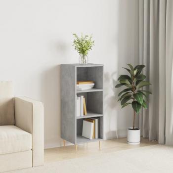 Aparador de hormigón gris 34.5X32.5x90 cm de madera multicapa