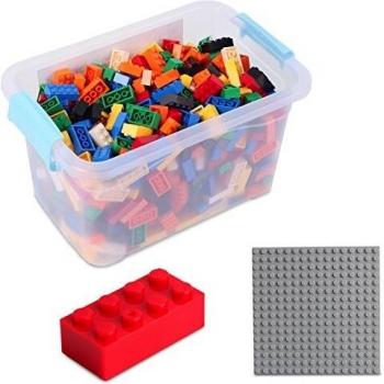 Katara Juego De 520 Ladrillos Creativos En Caja con Placa De Construcción 100% Compatibles con Lego Classic, Sluban, Papimax, Q-Bricks, Multicolor