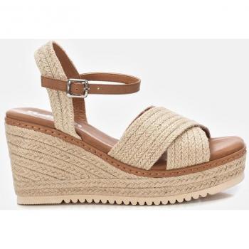 Sandalias de cuña Refresh 171543 beige con hebilla