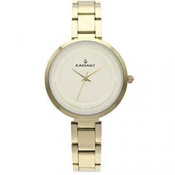 Reloj analógico para Mujer de Radiant. Colección Tatiana. Reloj Dorado con Brazalete y Esfera Dorada. 3ATM. 32mm. Referencia RA488205.