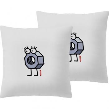 KUKUXUMUSU - 2 Fundas de almohada ENROSQUE 65x65 cm