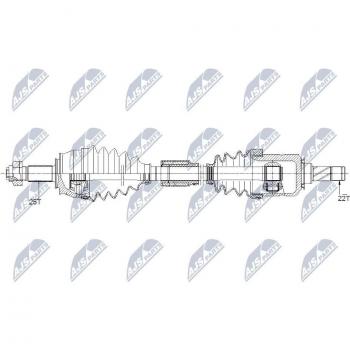 Árbol de transmisión NTY NPW-PL-095 - Eje de transmisión robusto y duradero