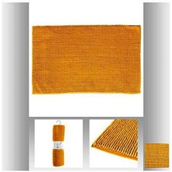 Tapis de Bain Chenille 50x80 cm Colorama Amarillo - Poliéster Corto