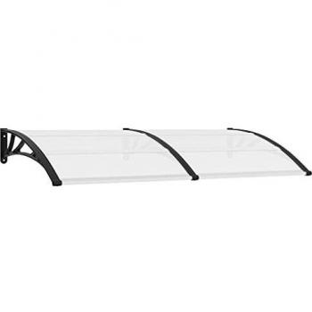 vidaXL Marquesina para Puerta de PC Toldos Persianas Casa Jardín Hogar Terraza Patio Parasoles Balcón