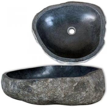 vidaXL Basin River Stone Oval 45-53 cm