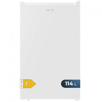 Mini Nevera Cecotec Bolero CoolMarket TT 114L Blanca - Capacidad 114L, Clase Energética E, Puerta Reversible, Luz LED, Control Mecánico, Humidity Box, Función Defrost Anti Hielo