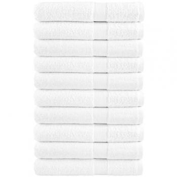 Toallas de sauna SOLUND 10 piezas blanco 80x200cm 600gsm