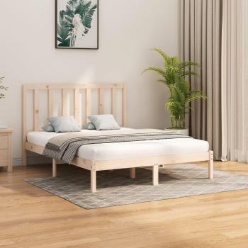 Estructura de cama de madera maciza 140x200 cm - Día y Noche