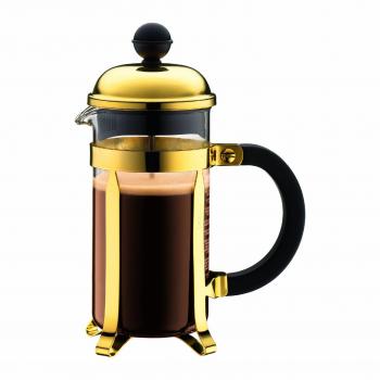Bodum - 1923-17 - Chambord - Cafetera 3 Tazas - 0,35 l - Color Oro