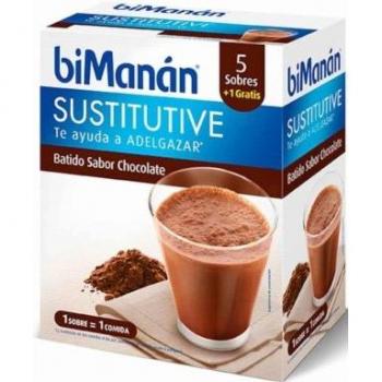 BiManán beSLIM - Batido Sustitutivo Sabor Fresa, para ayudarte a controlar tu peso - 6 Unidades x 55g Total 330g