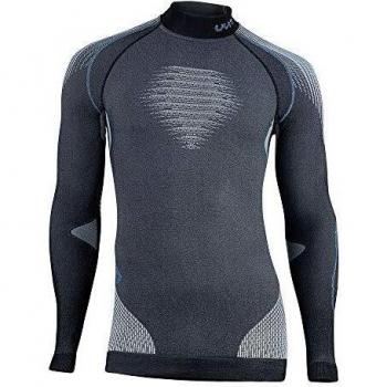 UYN Evolutyon UW Unterhemd Camiseta Interior para Hombre, Anthracite Melange/Nude/Avio, Large/Extra-Large
