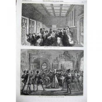 El Teatro 1870 de las Reinas de los Campos Comunes de la Casa de la Galería de las Señoras Twixt [Cocina y Hogar]