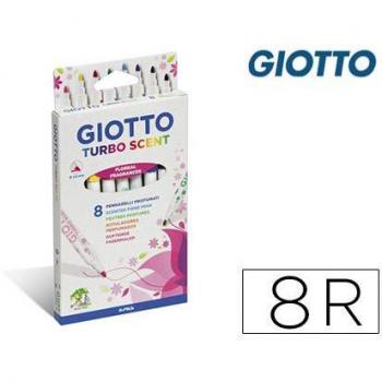 Rotulador Giotto Turbo Scent 8 colores perfumados