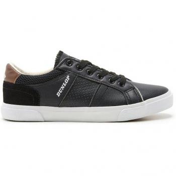 Zapatillas de hombre Dunlop 35968 en color negro con diseño casual y confortable collarín acolchado