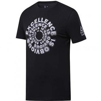 Reebok RC Excellence Is Obvious Graphic tee Camiseta de Manga Corta, Hombre, Negro