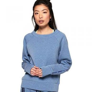 Superdry Core Gym Tech - Suéter para Mujer, Azul, Medium