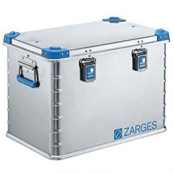 Caja de Aluminio Eurobox Zarges 73 L, 600 x 400 x 410 mm, con cierre plegable y esquinas apilables