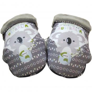 Baby Star G25500 - Manoplas para manillar de silla universal, color gris y blanco