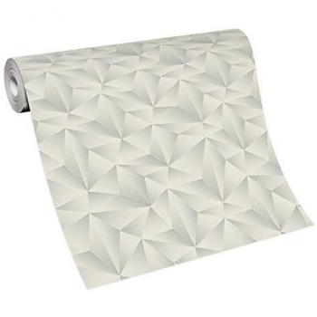 Papel Tapiz Erismann Spotlight 3D, 10,05 x 0,53m, Color Gris, Resistente a la Luz
