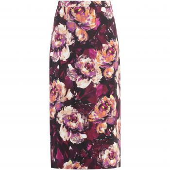 Dolce & Gabbana Women's Printed Midi Skirt | Size 40 | F4CSJTFSIBD | Color HR4YC | Multicolor Floral Motif