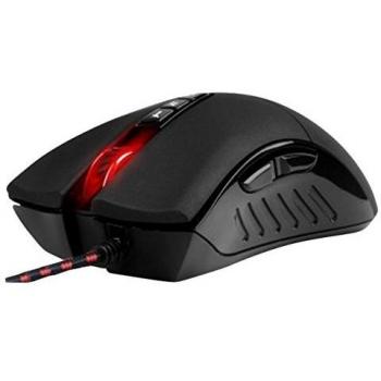 A4Tech V3M - Ratón USB, negro y rojo