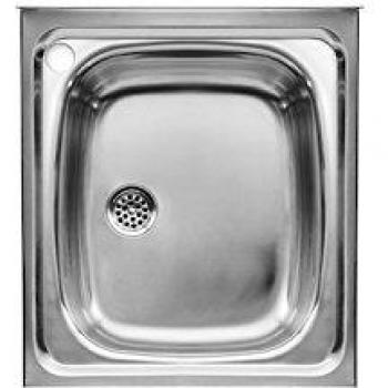 Roca A870410453 - Fregadero de 1 cubeta de acero inoxidable